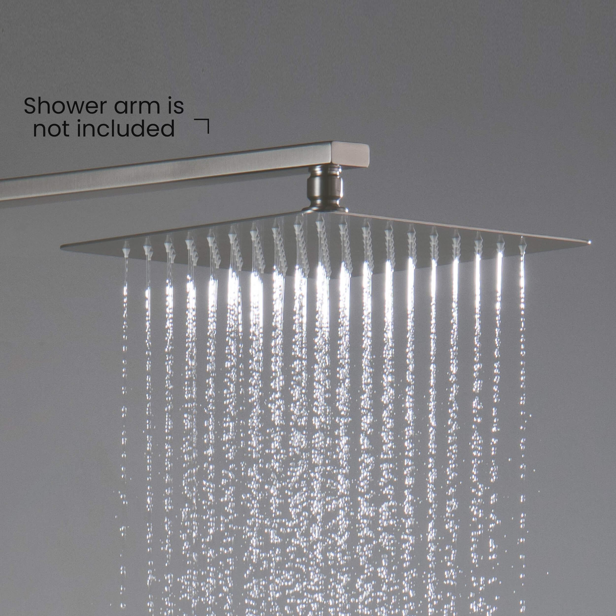 Cube 10" Metal Ultra Thin Profile Rain Shower Head 1.75 GPM SH1003