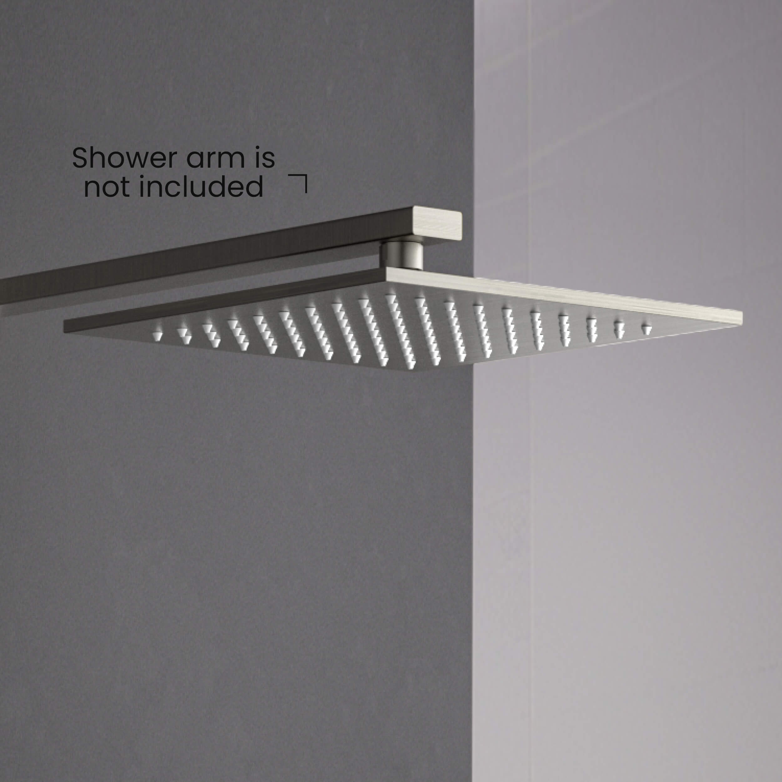 Cube 10" Metal Thin Profile Rain Shower Head 1.75 GPM SH1004