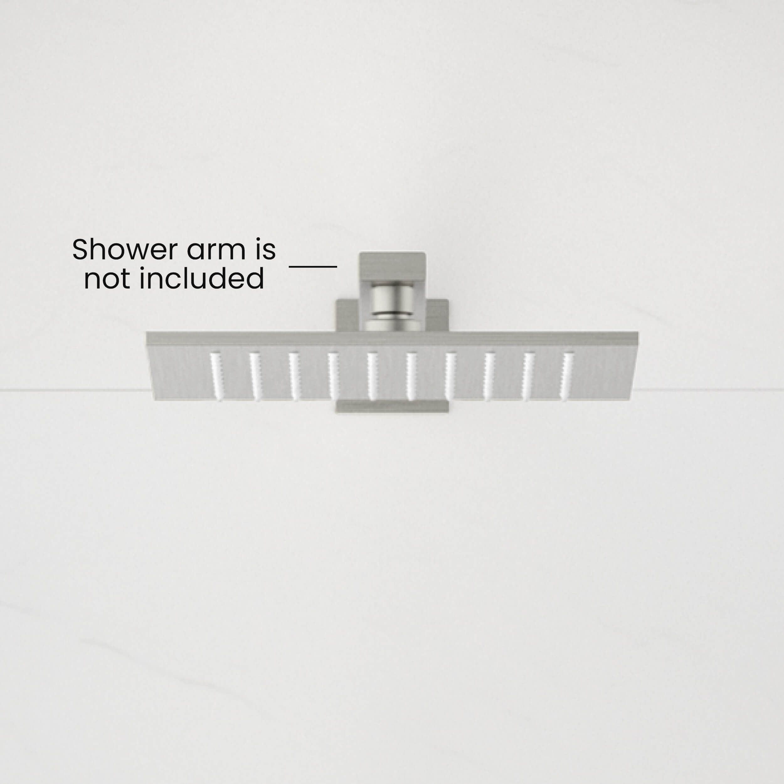 Cube 10" Metal Thin Profile Rain Shower Head 1.75 GPM SH1004