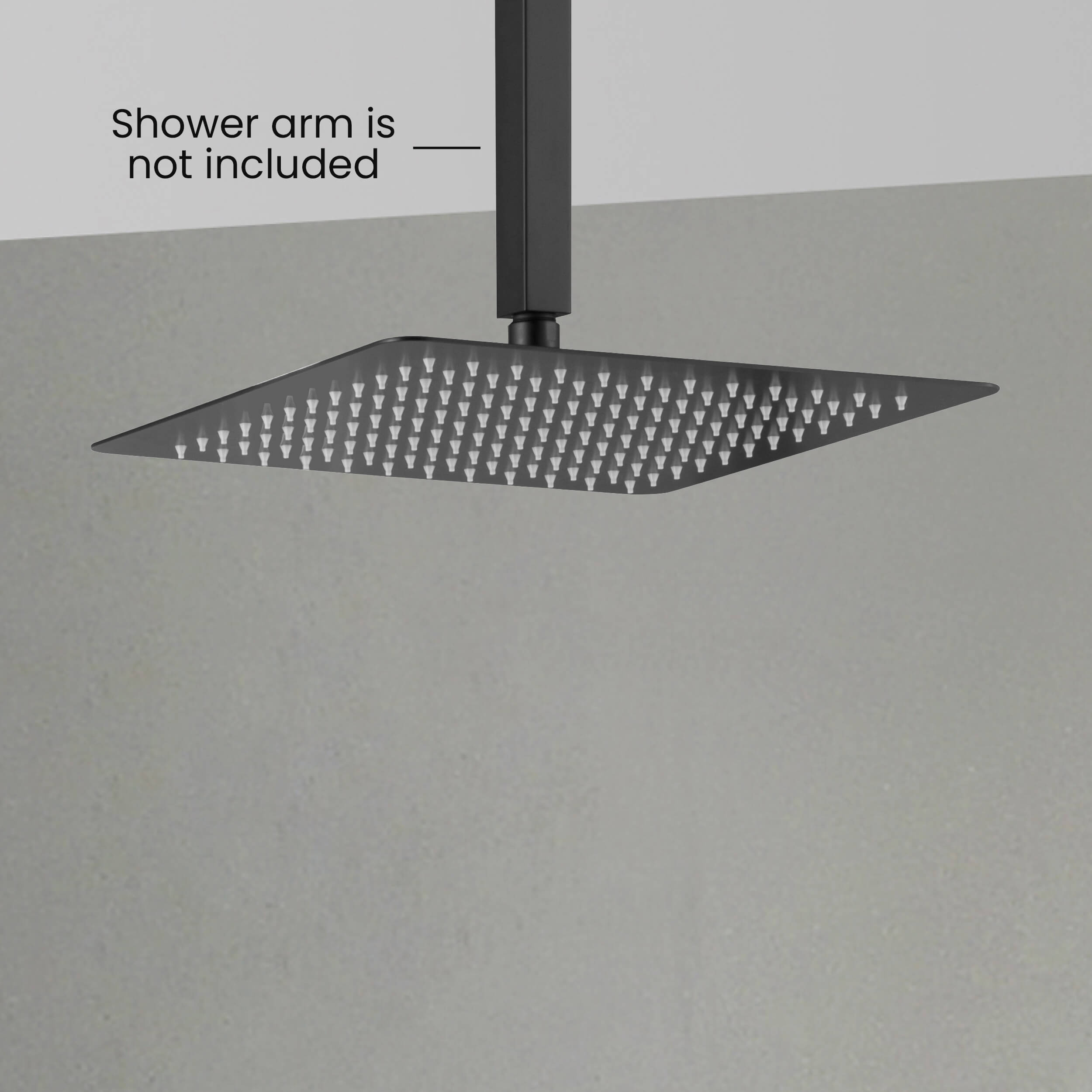 Cube 12" Metal Ultra Thin Profile Rain Shower Head 1.75 GPM SH1202