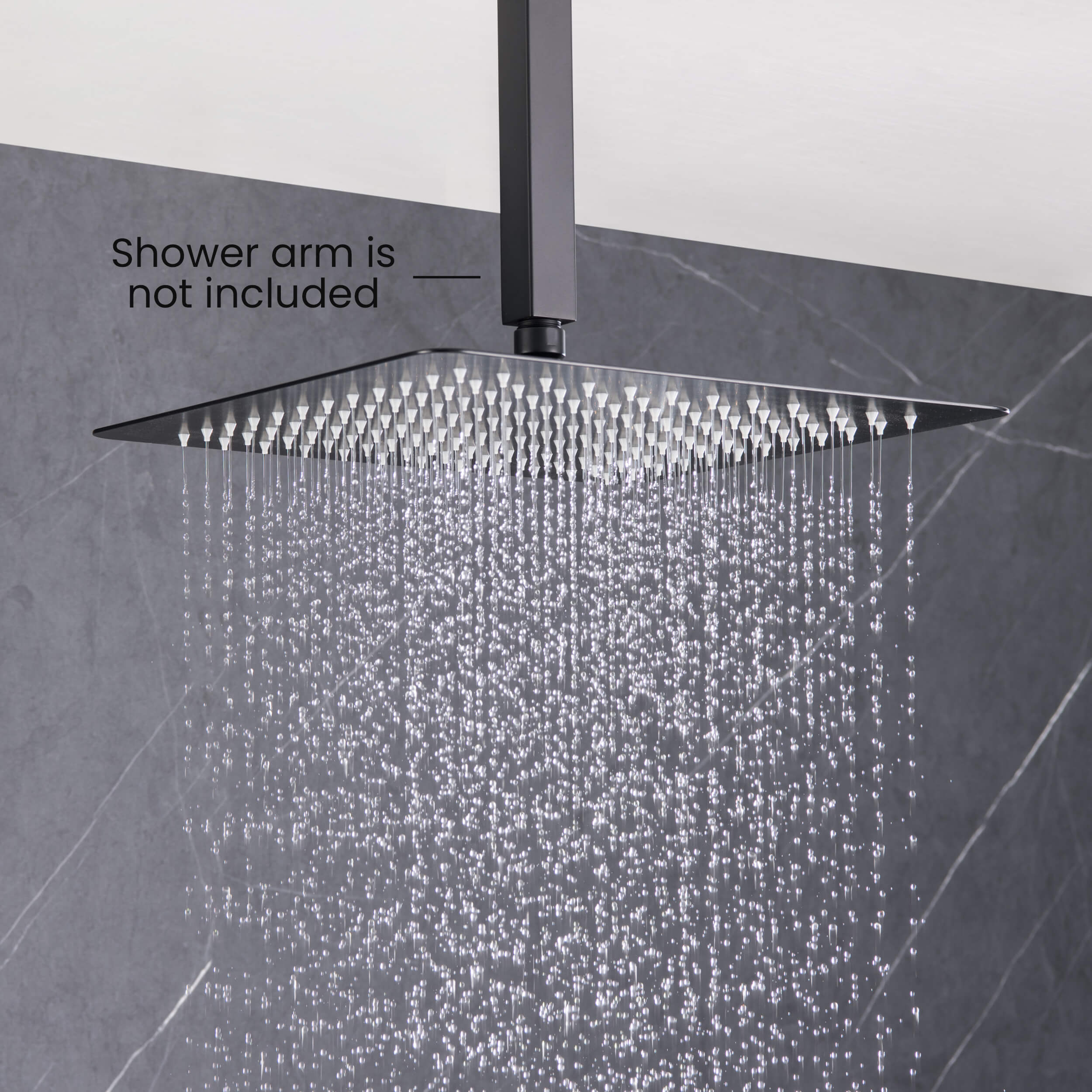 Cube 12" Metal Ultra Thin Profile Rain Shower Head 1.75 GPM SH1202